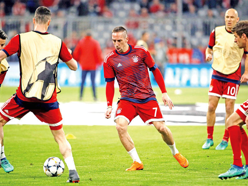 جانب من تدريب سابق للاعبي ميونيخ