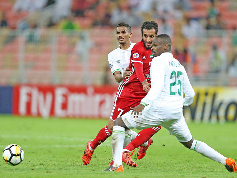 جانب من لقاء الأهلي والجزيرة فبراير الماضيn