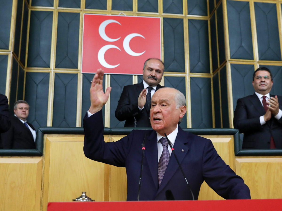 زعيم الحزب القومي الرئيسي في تركيا دولت بهجلي