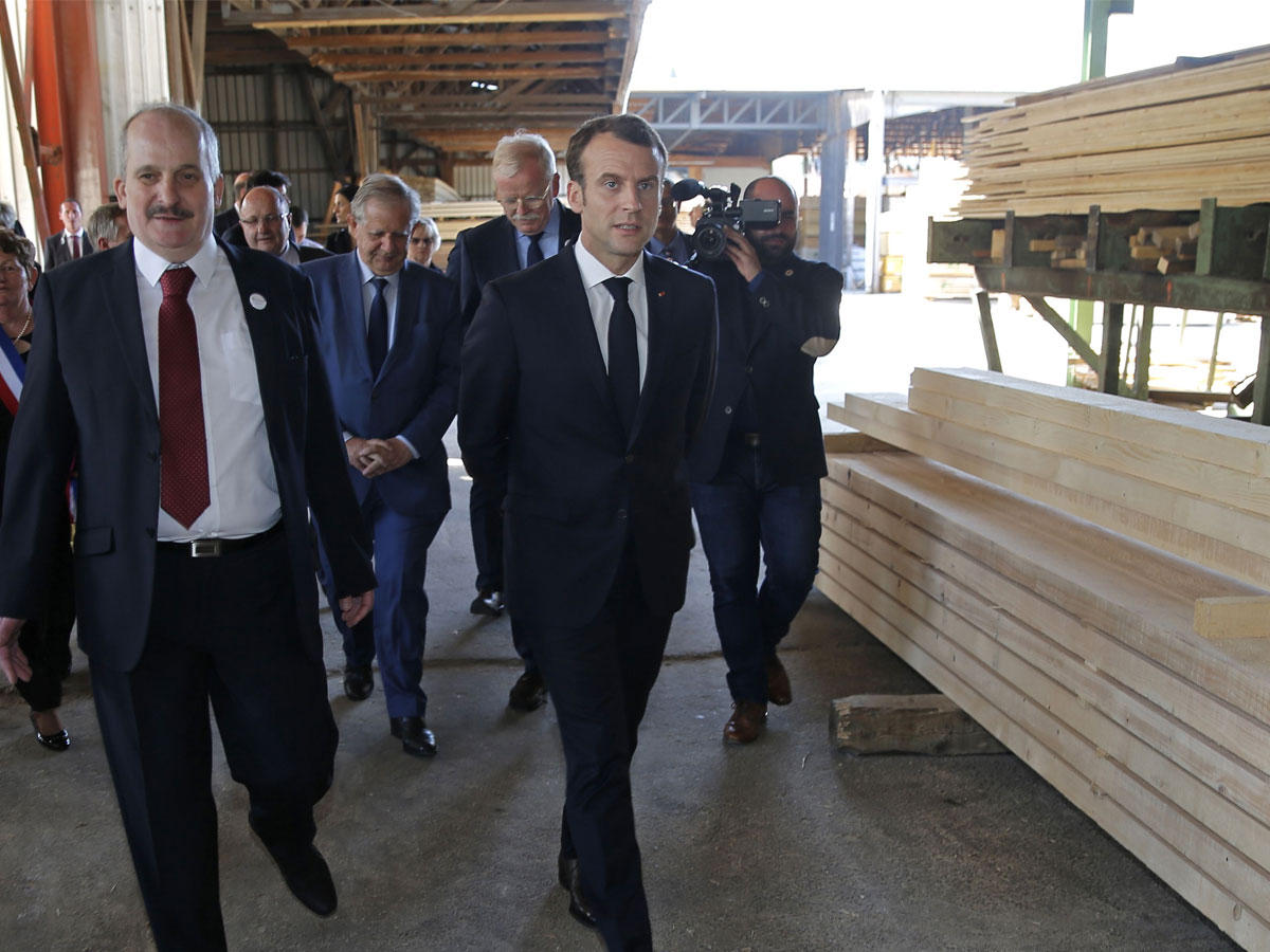  الرئيس الفرنسي إيمانويل ماكرون