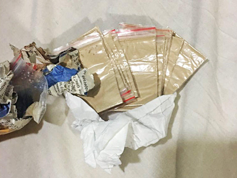 جانب من المضبوطات