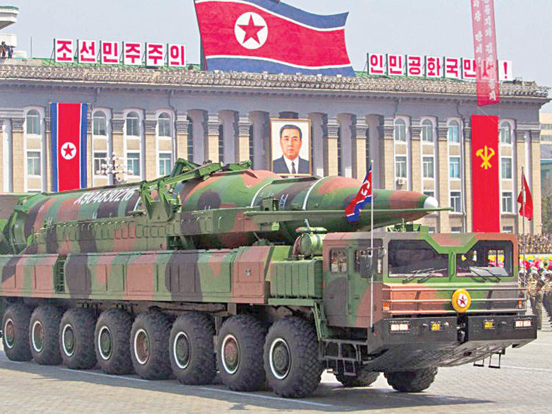 أحد صواريخ كوريا الشمالية قبل تجربتها النووية الأخيرةn