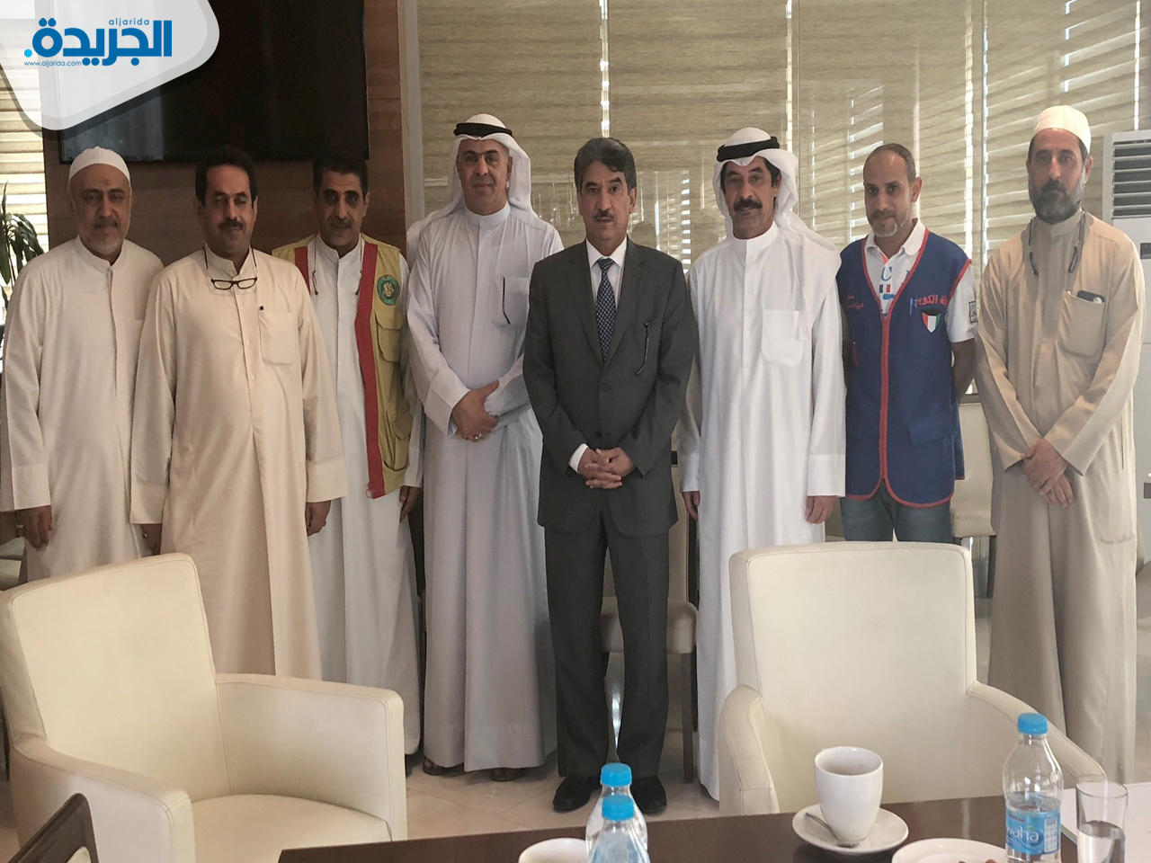 السفير سالم الزمانان مع مع زوار كويتيين في محافظة كربلاء