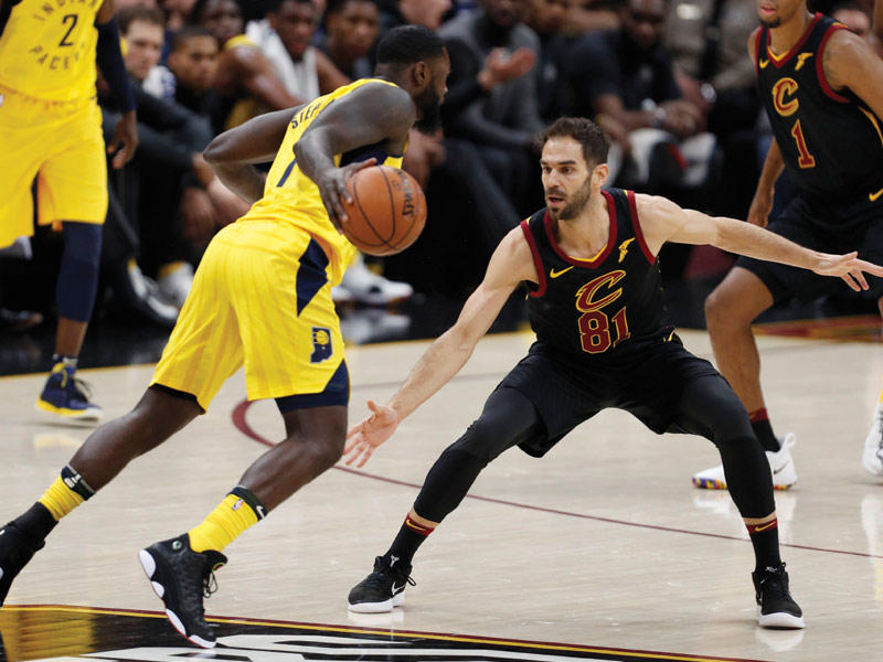 جانب من لقاء انديانا وكليفلاند