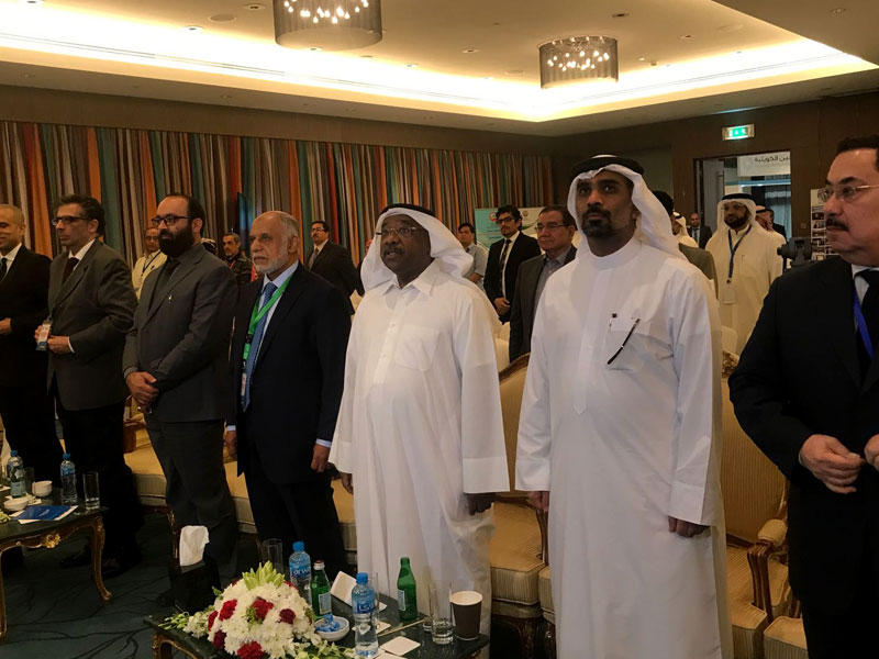 الخشتي والجارالله والكندري خلال افتتاح المؤتمر