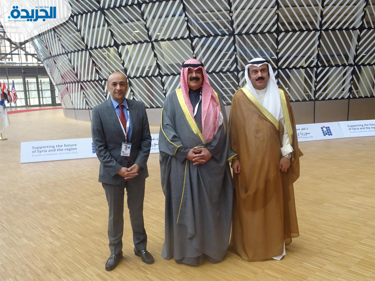 نائب وزير الخارجية خالد الجار الله عقب مشاركته في مؤتمر بروكسل الثاني حول مستقبل سوريا والمنطقة