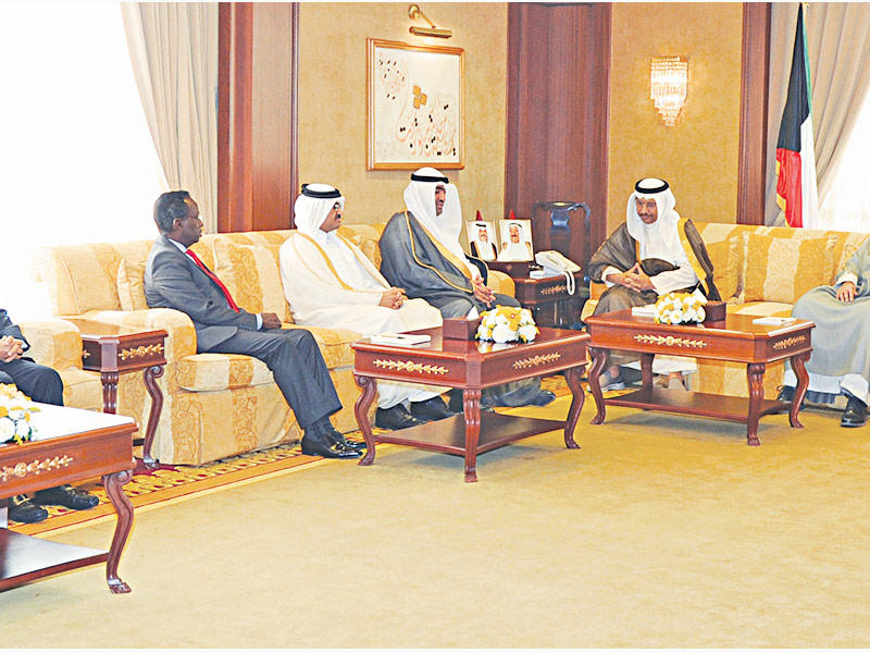 المبارك مستقبلاً وزراء المنظمة العربية للتنمية الصناعية