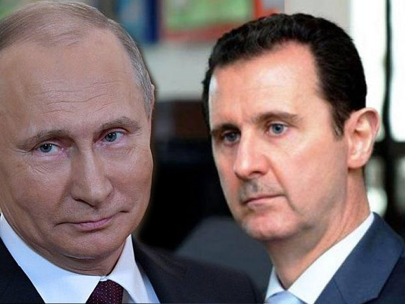 بشار الأسد - فلاديمير بوتين 