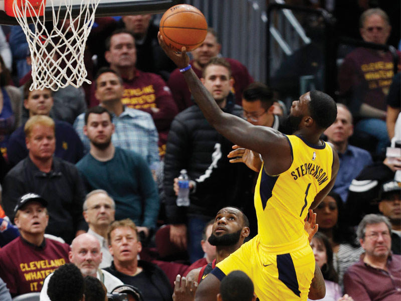 جانب من مواجهة كليفلاند كافالييرز مع إنديانا بيسرز 