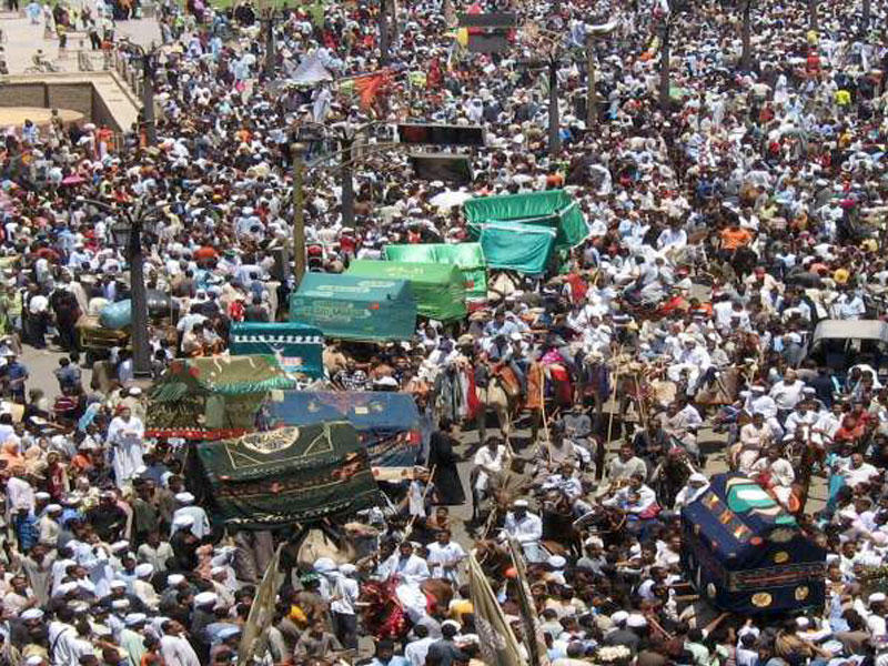 أحد مواكب سيدي أبي الحجاج في الأقصر 
