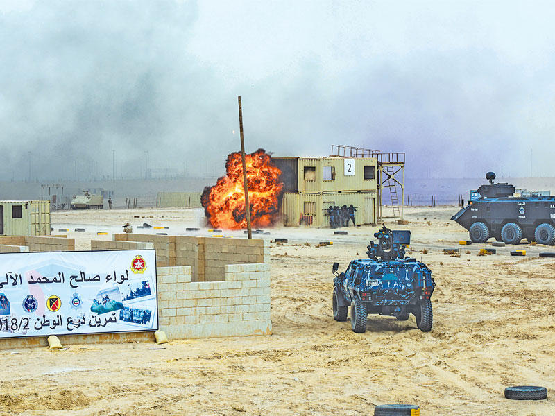 جانب من التمرين