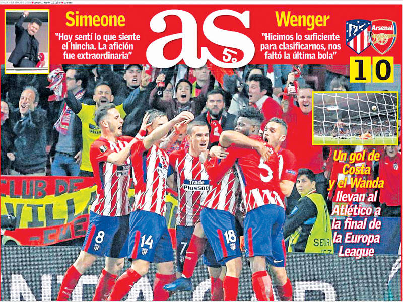 غلاف صحيفة «اس»