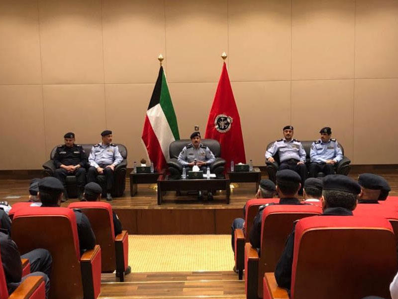 المكراد متحدثاً إلى قيادات «الإطفاء»
