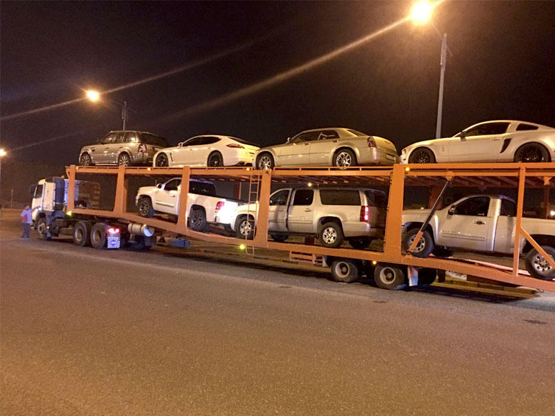 المركبات المحجوزة خلال الحملة