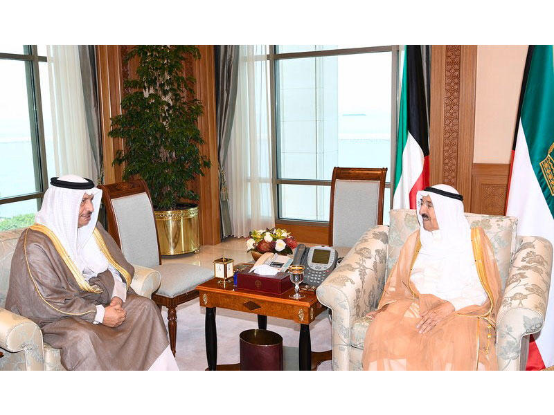 الأمير مستقبلاً المبارك أمس