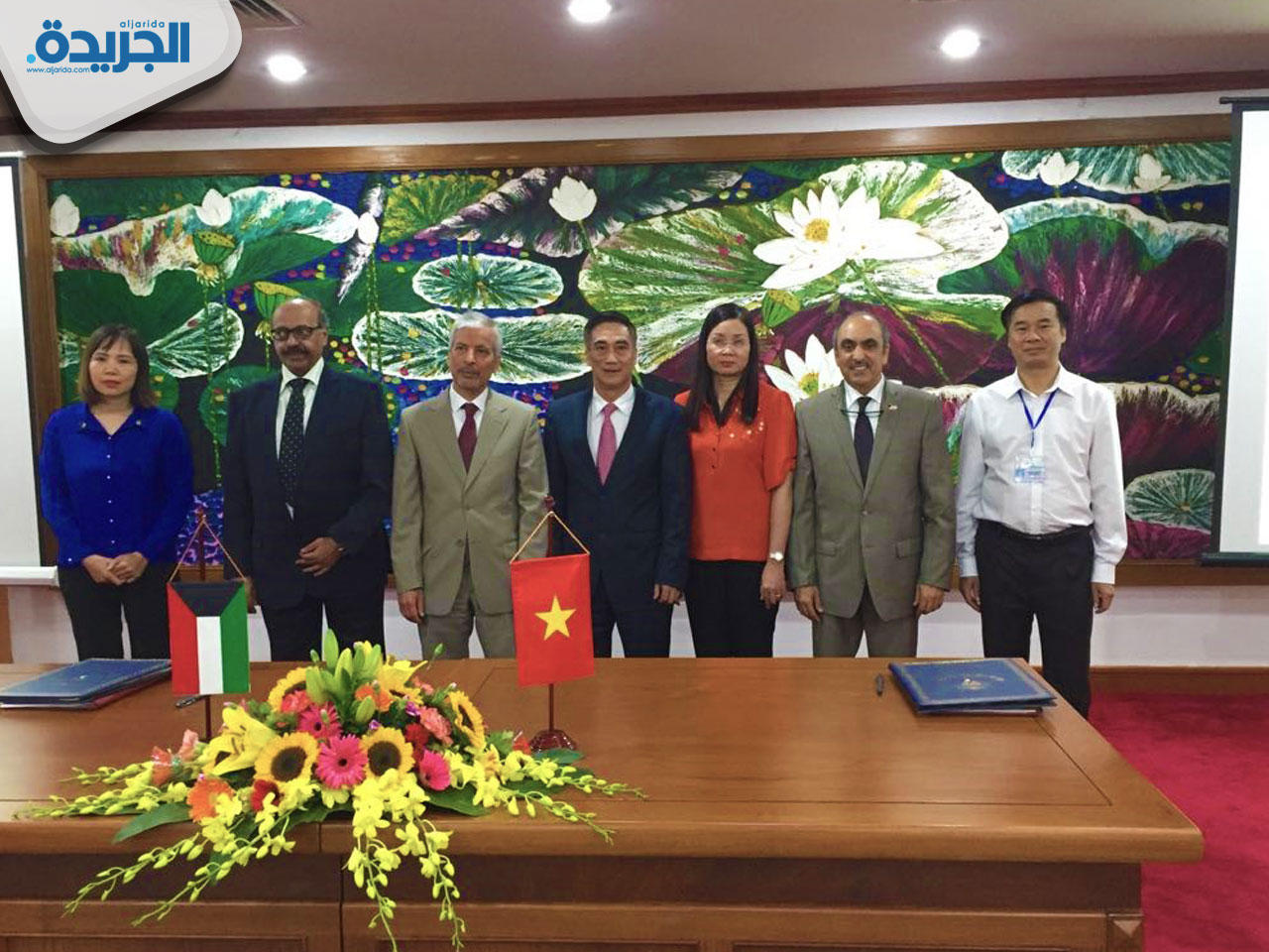 جانب من توقيع اتفاقية الإقراض