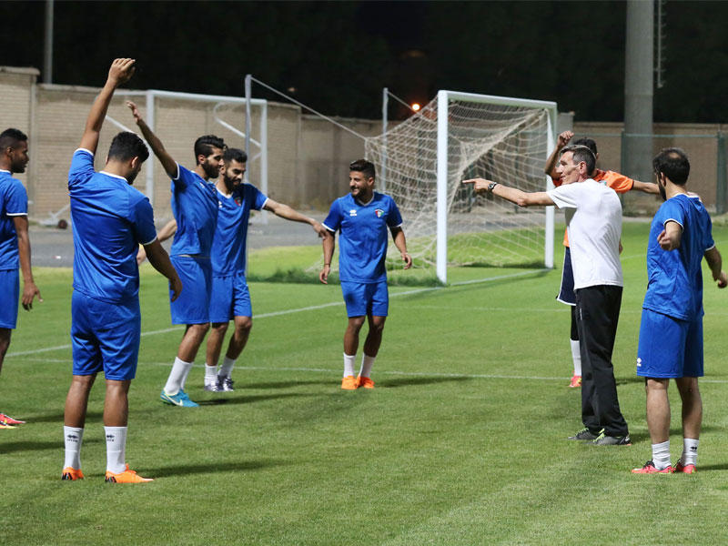 جانب من تدريب الأزرق 