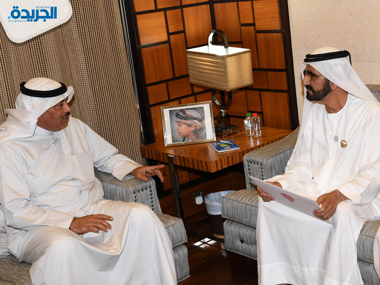  مبعوث سمو أمير البلاد يسلم رسالة خطية الى رئيس دولة الإمارات العربية المتحدة وتسلمها صاحب السمو الشيخ محمد بن راشد آل مكتوم نائب رئيس دولة الإمارات العربية المتحدة 
