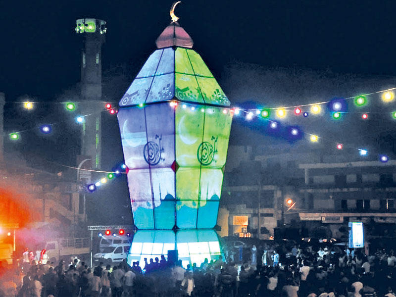 أكبر فانوس رمضان في النبطية