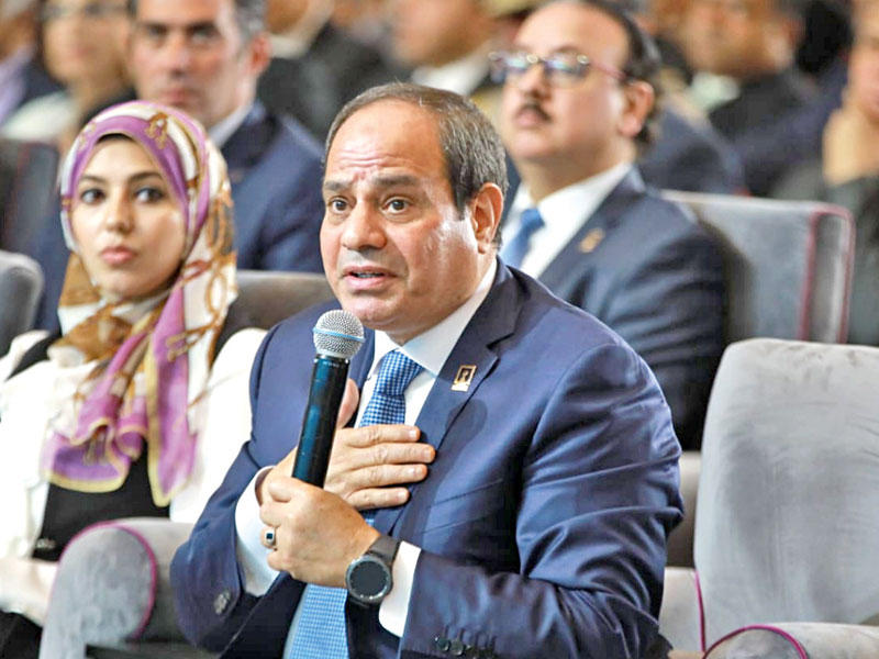  الرئيس المصري عبدالفتاح السيسي