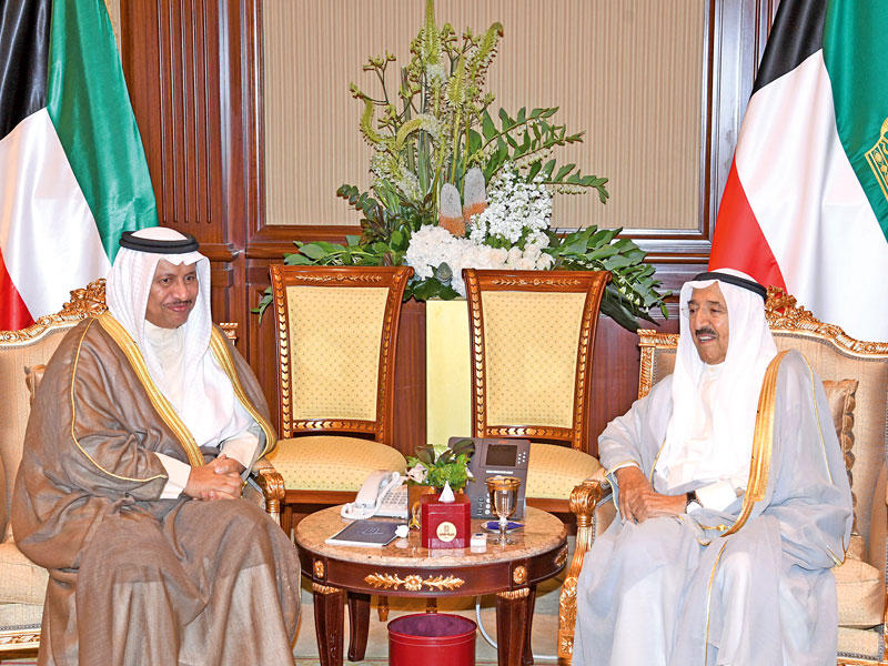 صاحب السمو مستقبلاً المبارك أمس