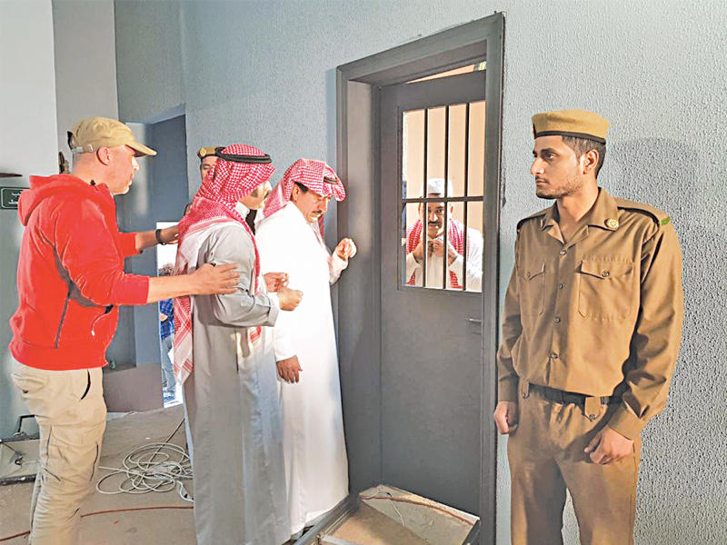 أثناء تصوير «العاصوف»