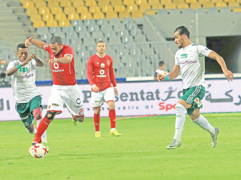 جانب من آخر مواجهة بين الأهلي والمصري