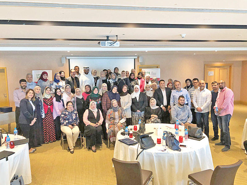 جانب من الأطباء المتدربين