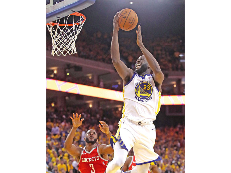 غرين نجم غولدن ستايت يسجل في سلة هيوستن