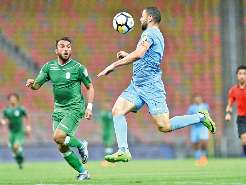 جانب من مباراة السالمية والاتحاد