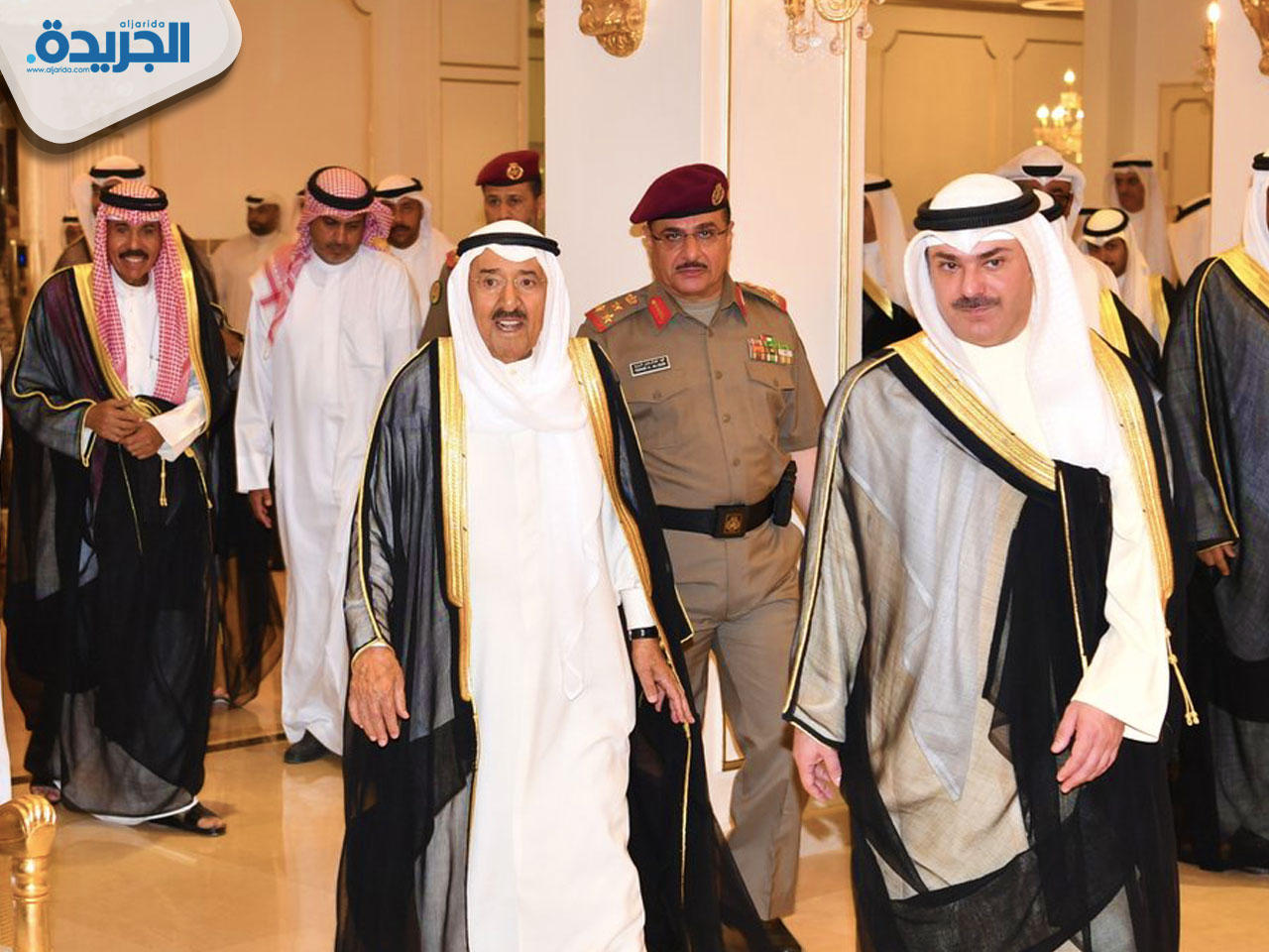 سمو الأمير خلال زيارته لنادي ضباط الجيش الكويتي