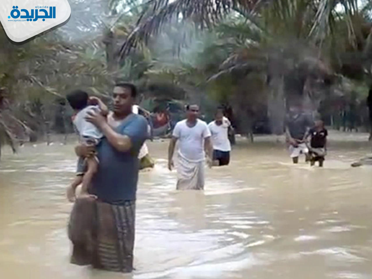 المياه تغمر الأراضي في جزيرة سقطرى