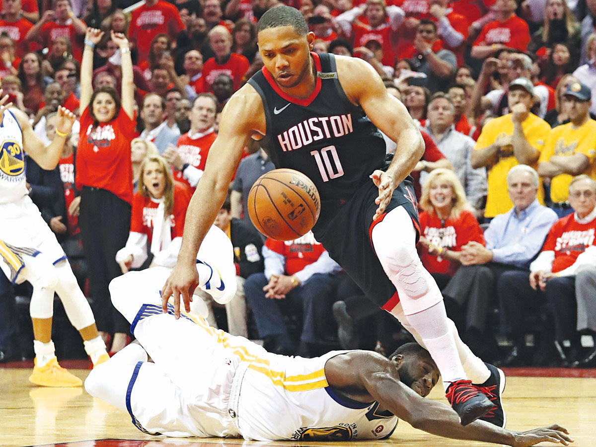 جانب من لقاء هيوستن وغولدن ستايت