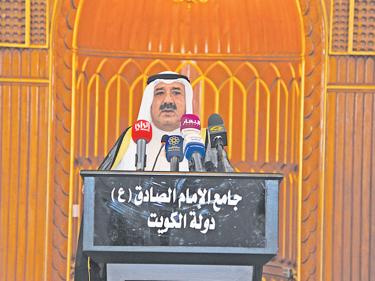 النائب الأول متحدثاً