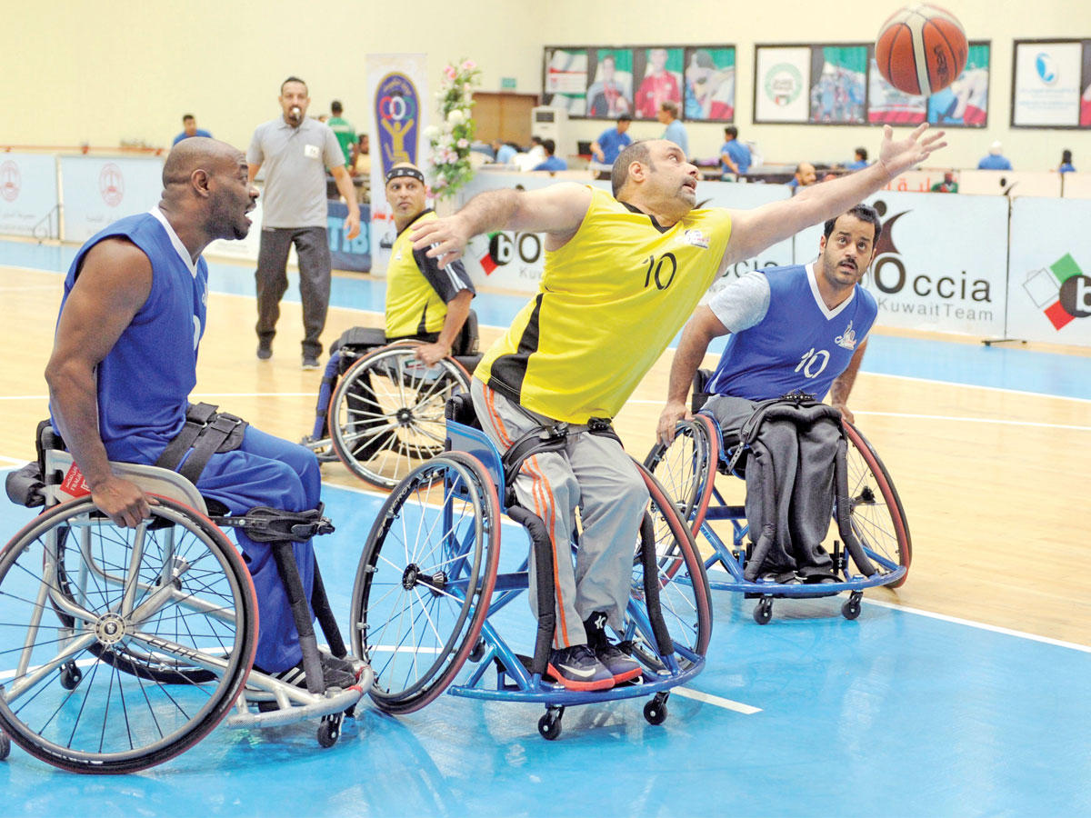 إحدى مباريات كرة السلة على الكراسي المتحركة