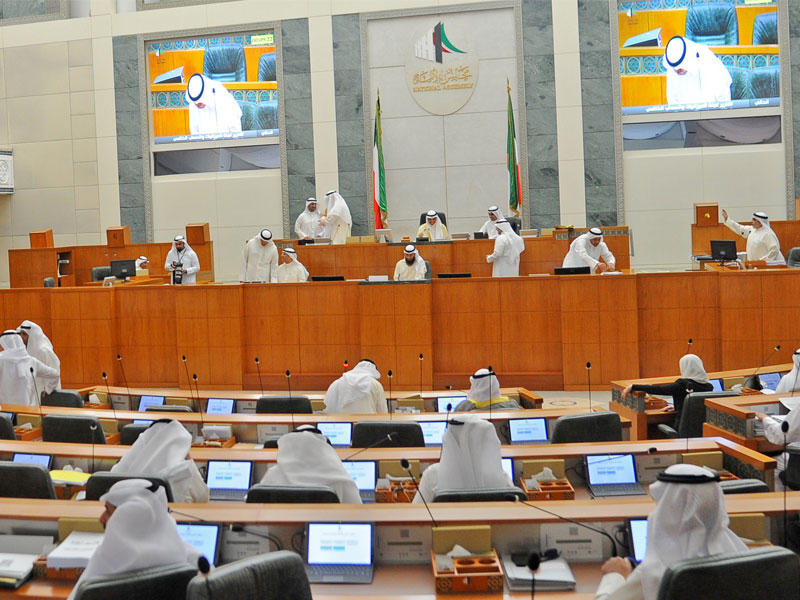 المجلس خلال مناقشة الميزانيات. تصوير (عبدالله الخلف)