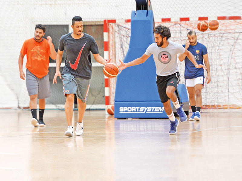 تدريب منتخب السلة 