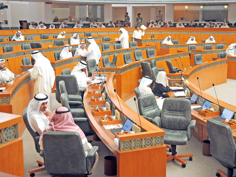 جلسة مجلس الأمة أمس (تصوير عبدالله الخلف)