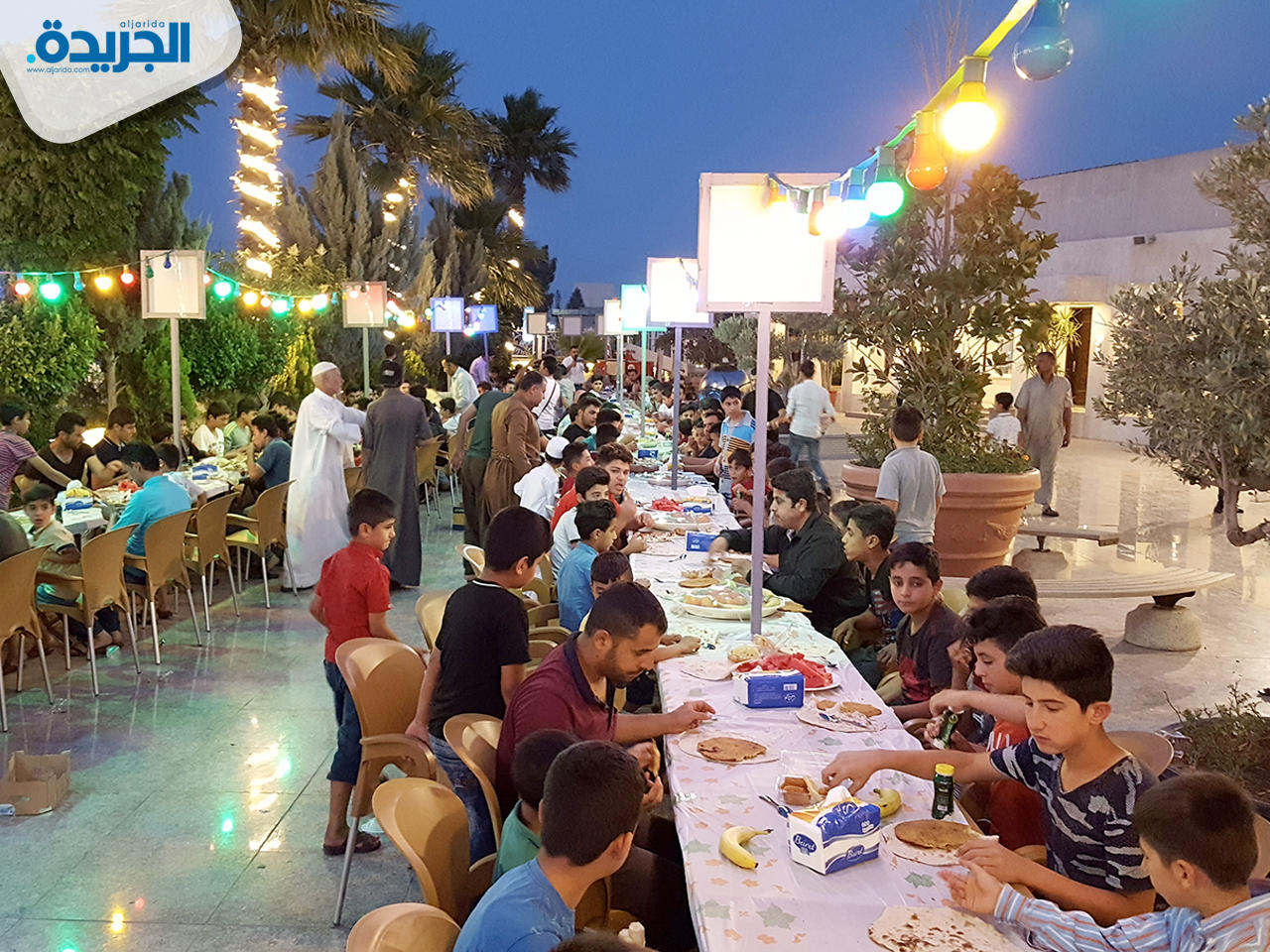 مأدبة الإفطار الجماعي للنازحين العراقيين في اربيل