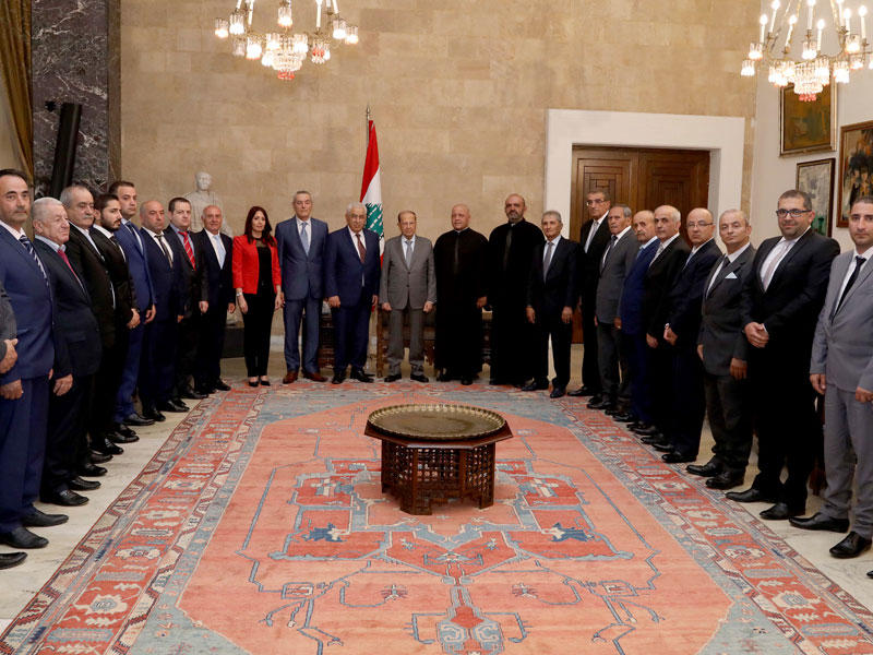 عون مستقبلاً وفداً شعبياً في بعبدا (دالاتي ونهرا)n