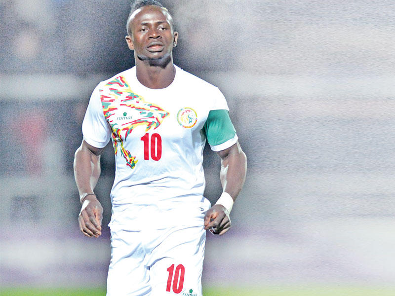 ماني نجم المنتخب السنغالي