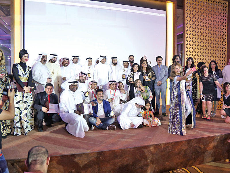 المكرمون في الدورة الثالثة من مهرجان نجوم الفن والإعلام