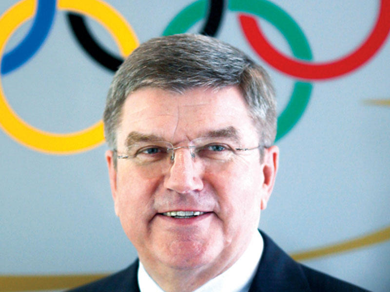  توماس باخ رئيس اللجنة الأولمبية الدولية