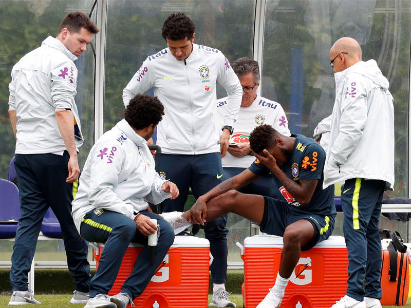 لحظة إصابة فريد في التدريبات