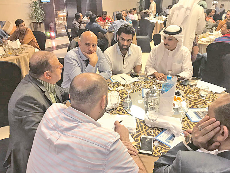 جانب من لقاء الشركة مع الصحافيين