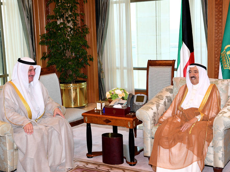 الأمير مستقبلاً عيسى الكندري أمس