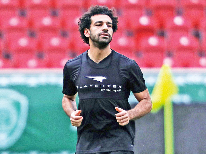 صلاح يتدرب منفرداً في تدريبات المنتخب المصريn