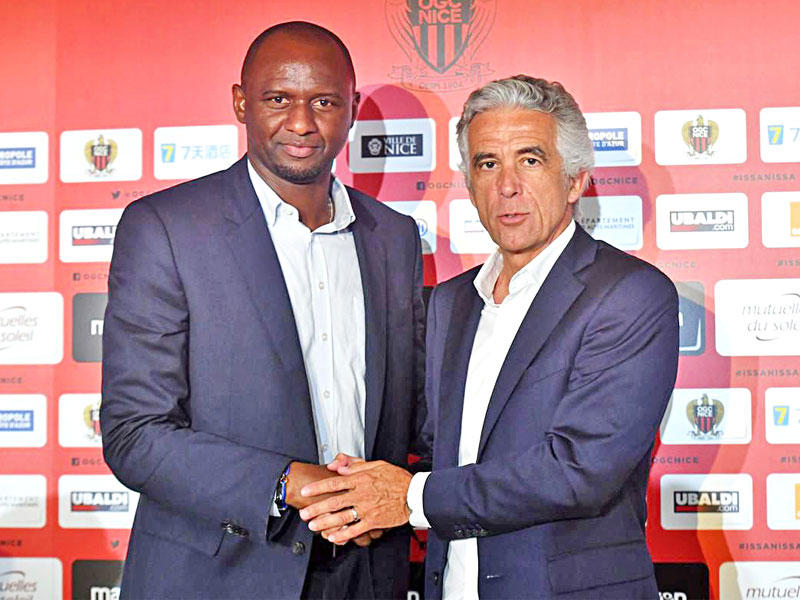 رئيس نادي نيس يقدم فييرا