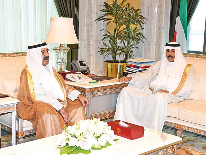 ولي العهد مستقبلا النائب الأول أمس