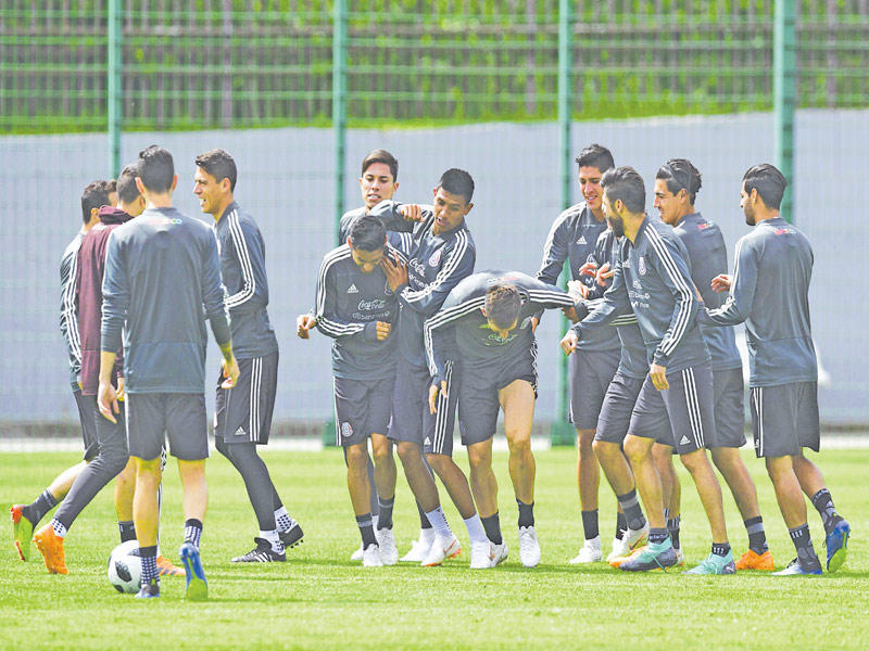 تدريبات المنتخب المكسيكي